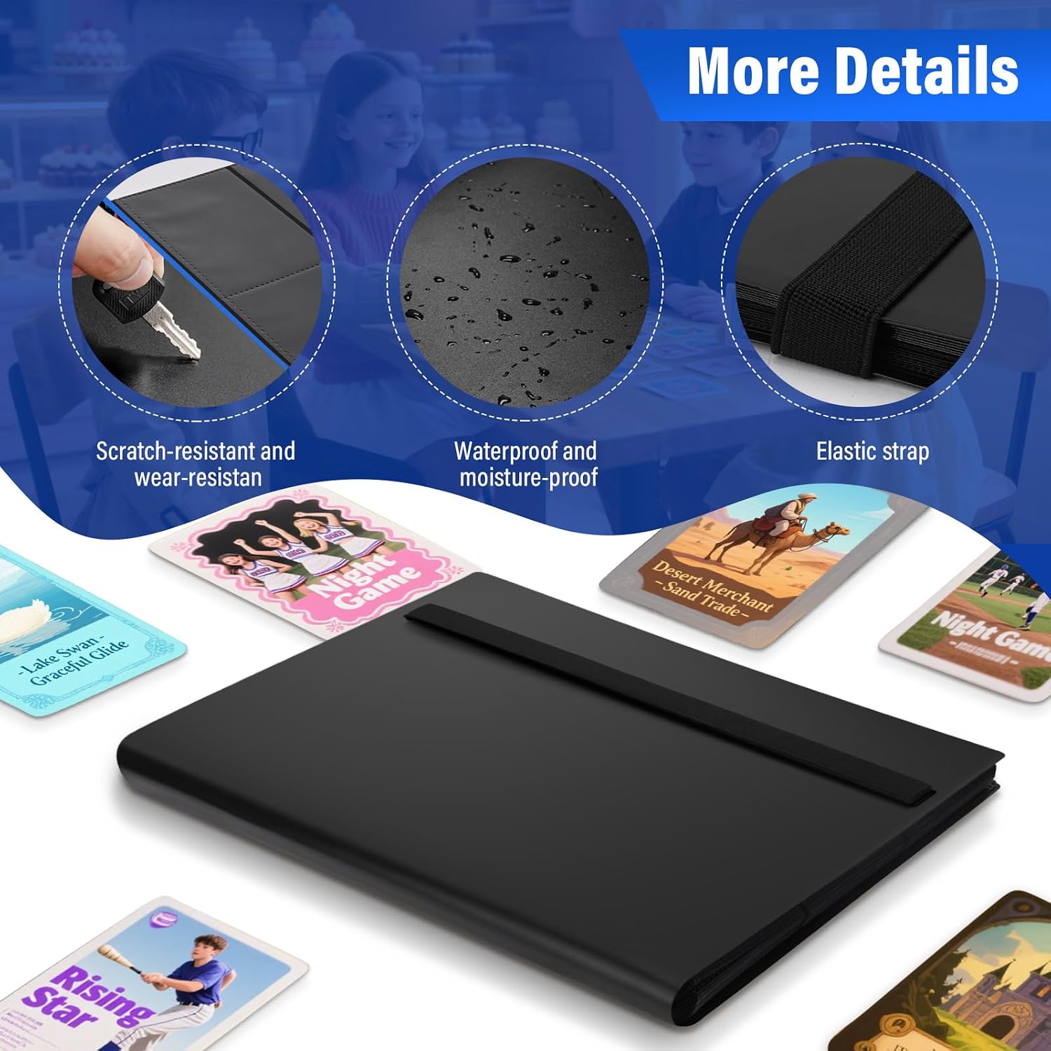Detalle 2 de Classeur pour cartes 20 Pages (jusqu’à 360 cartes) imperméable en polypropylène