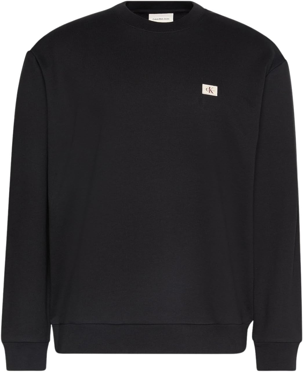 Thumbnail 6 de Calvin Klein Men’s Round Neck Terry Badge Sweatshirt, Black, XL