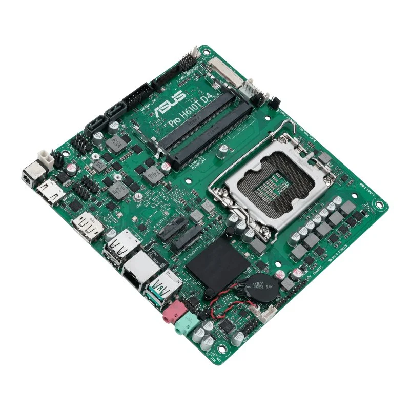 Detalle de ASUS Pro H610T D4-CSM: placa base empresarial con gestión centralizada