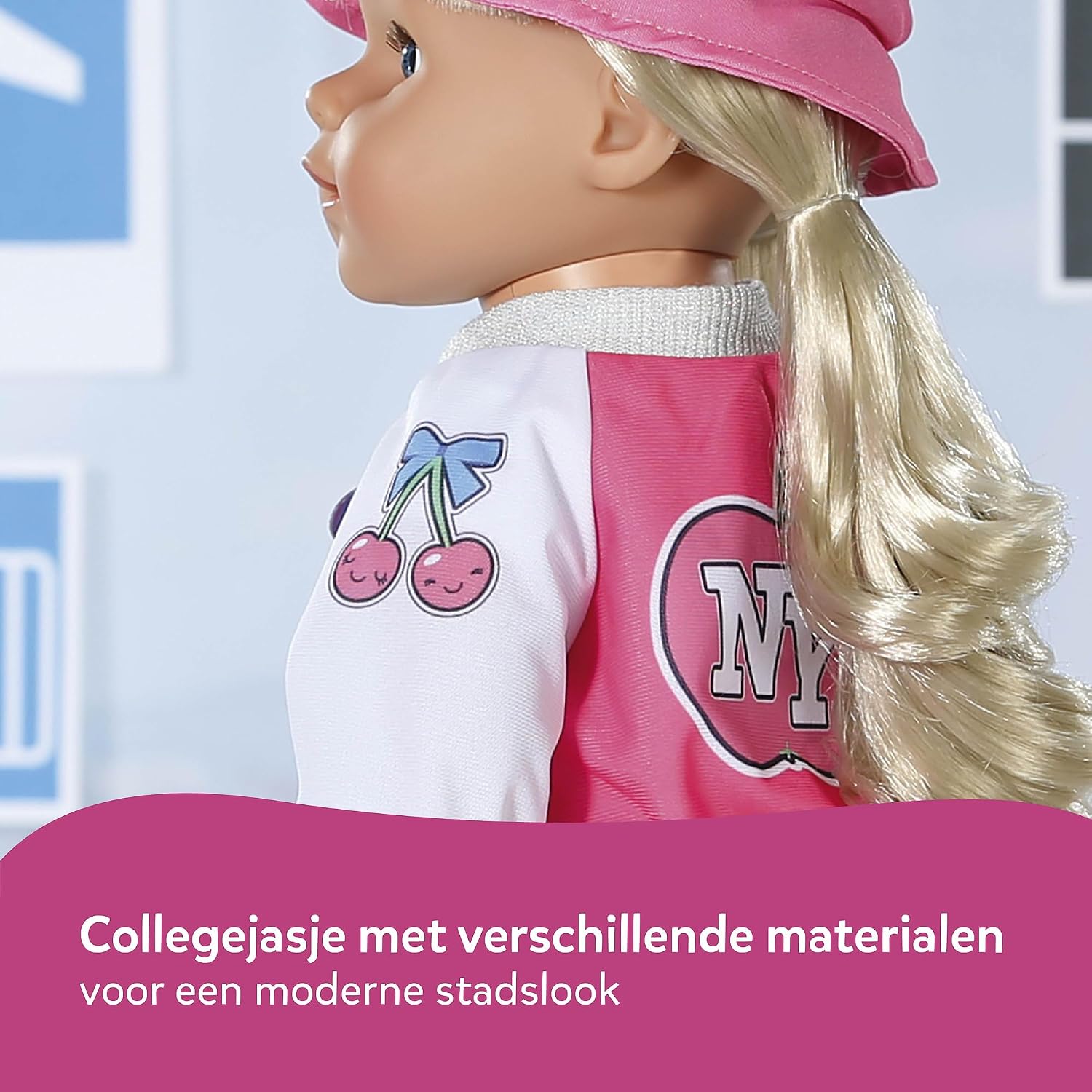Detalle de BABY born Reisoutfit voor poppen van 43 cm met jurk en reisaccessoires