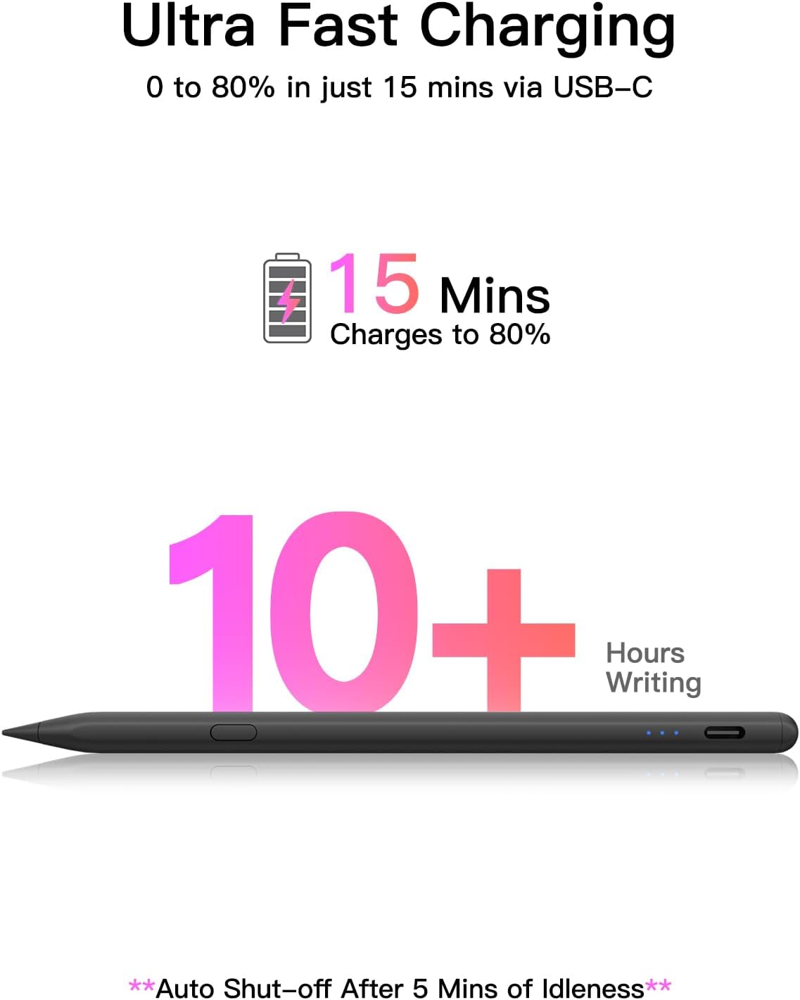 Detalle 1 de USB-C Pencil for iPad, fast charge stylus