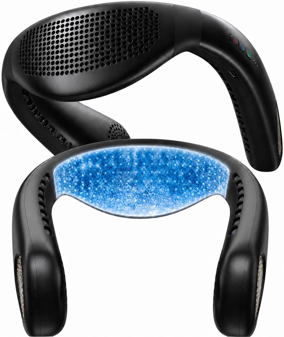 Detalle de TORRAS COOLiFY Air 2026 Upgraded Neck Fan – Dual-Airflow Pro Cooling, Ultra Light & Rechargeable