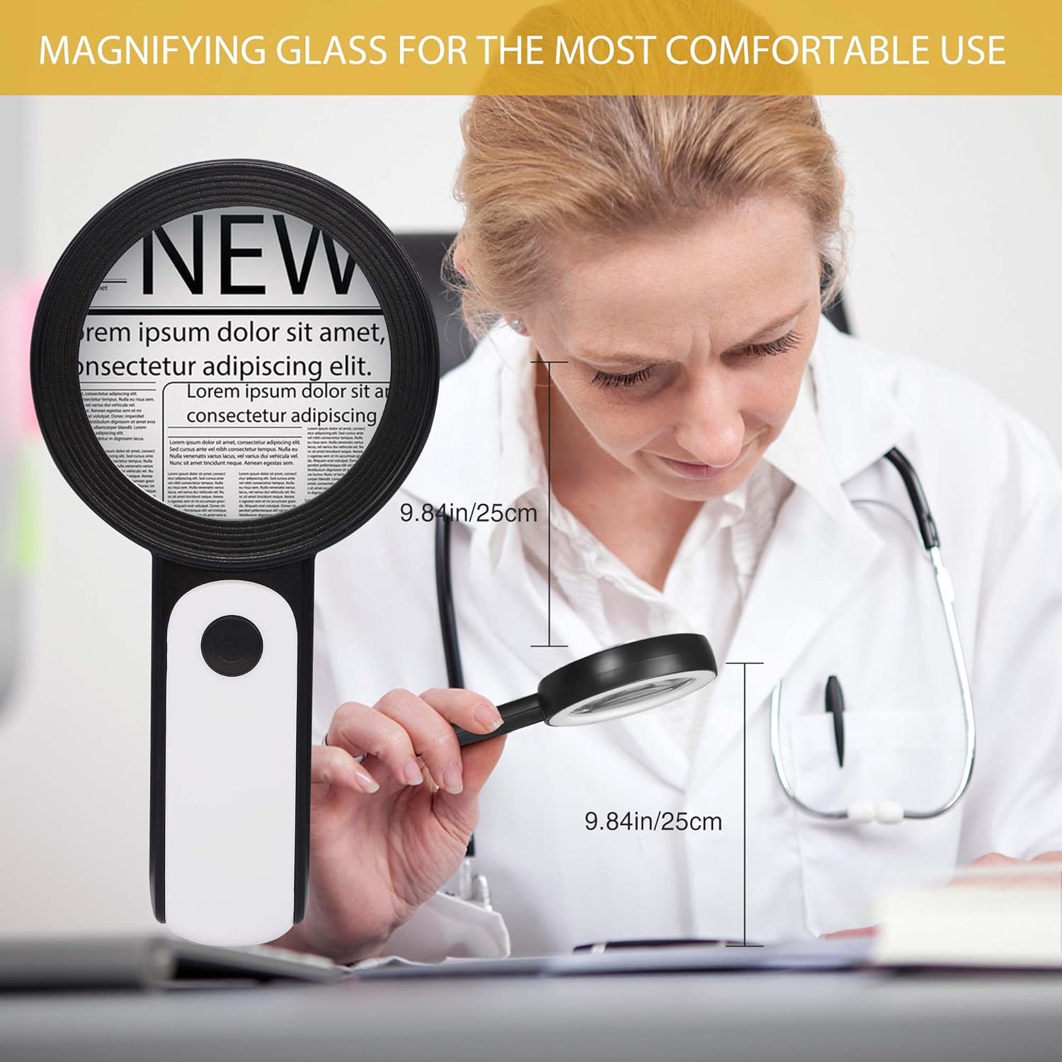 Thumbnail 5 de JMH Magnifying Glass with Light for Seniors