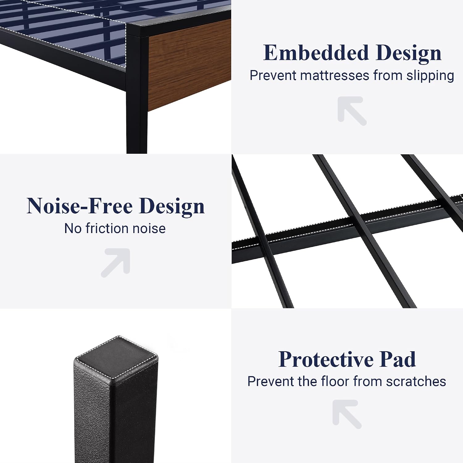 Detalle 2 de Allewie Bed Frame, Queen Size