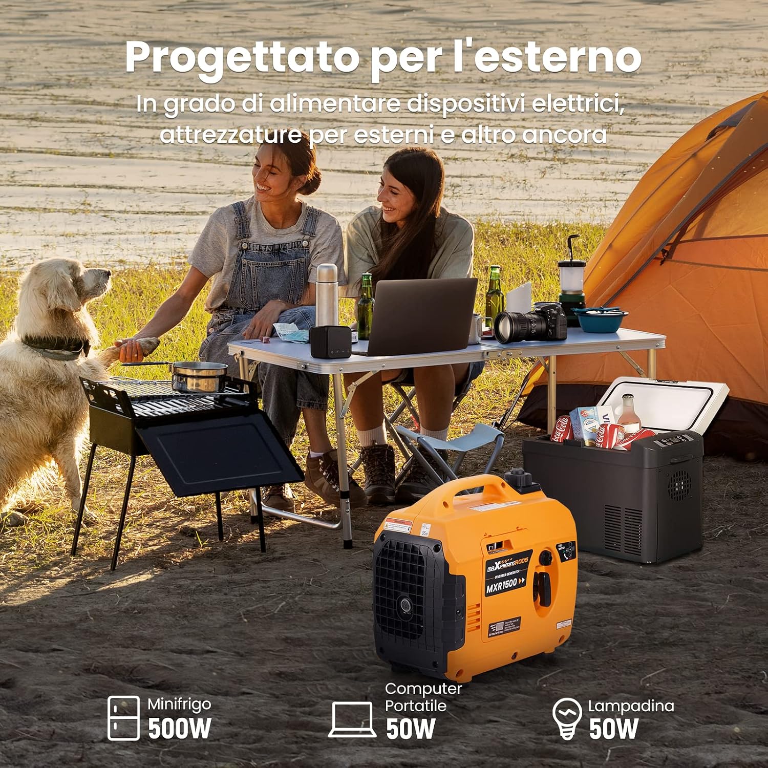 Detalle 2 de maXpeedingrods MXR1200 1200 W Generatore portatile