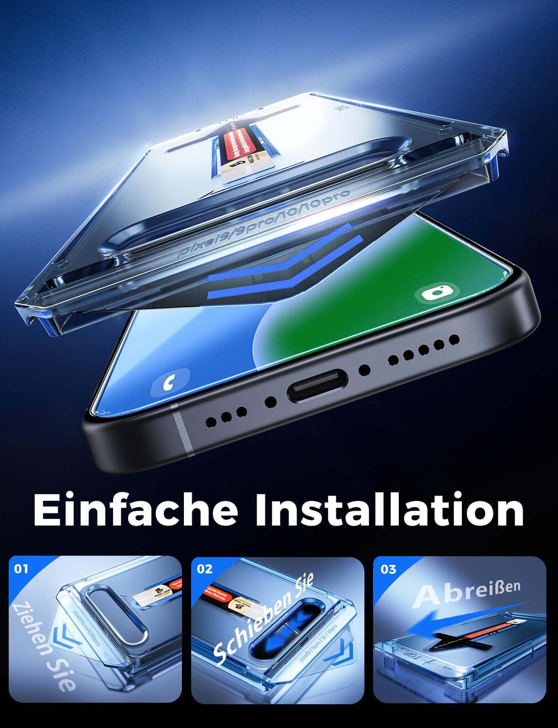 Thumbnail 2 de MAGIC JOHN Schutzglas für Pixel 10/9, 9H