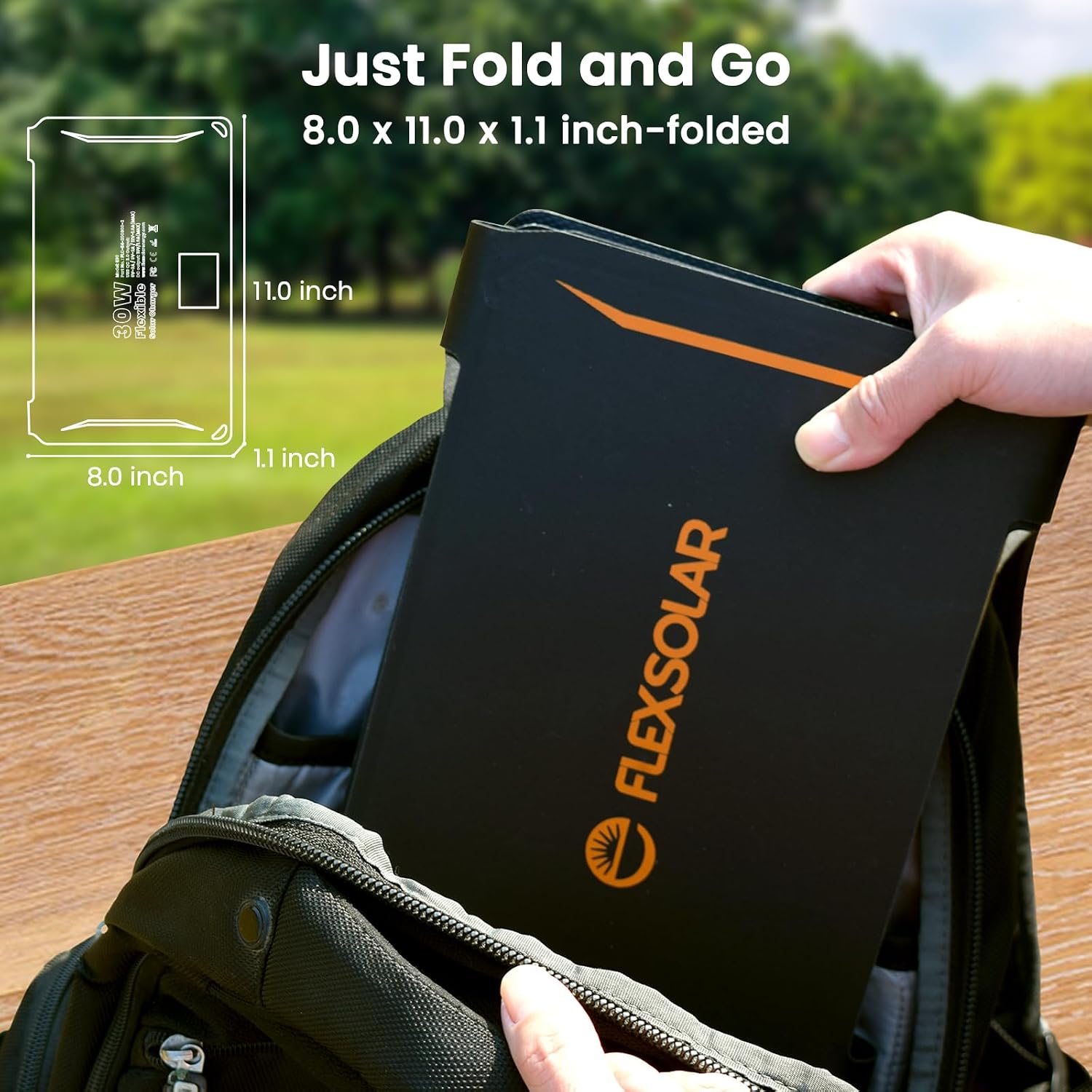 Thumbnail 4 de FlexSolar 30W Foldable Solar Charger 18W USB