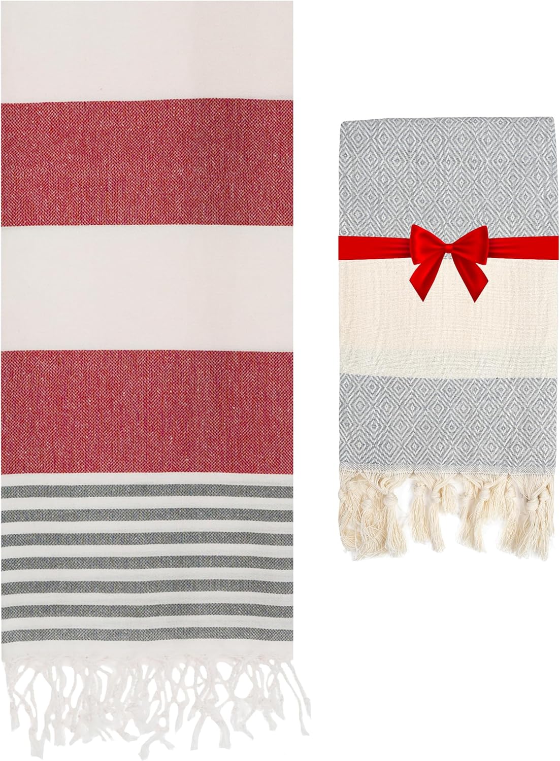Thumbnail 6 de Blue Beach Turkish Towel - Travel Towel 100x180cm (Mint)