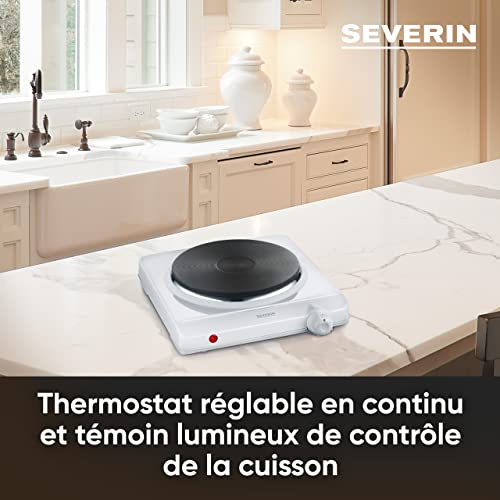 Thumbnail 2 de SEVERIN KP 1091 – Plaque de cuisson électrique 1500 W, compacte et polyvalente