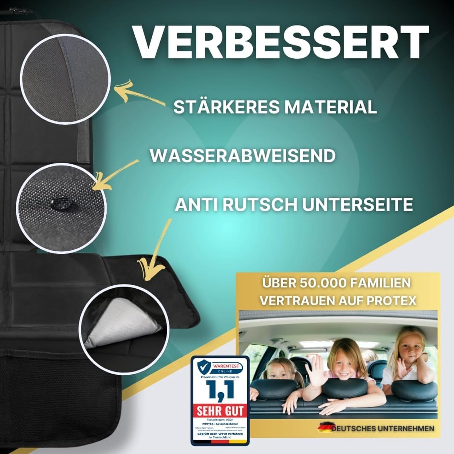 Detalle de PROTEX Kindersitzunterlage L ISOFIX-geeignet