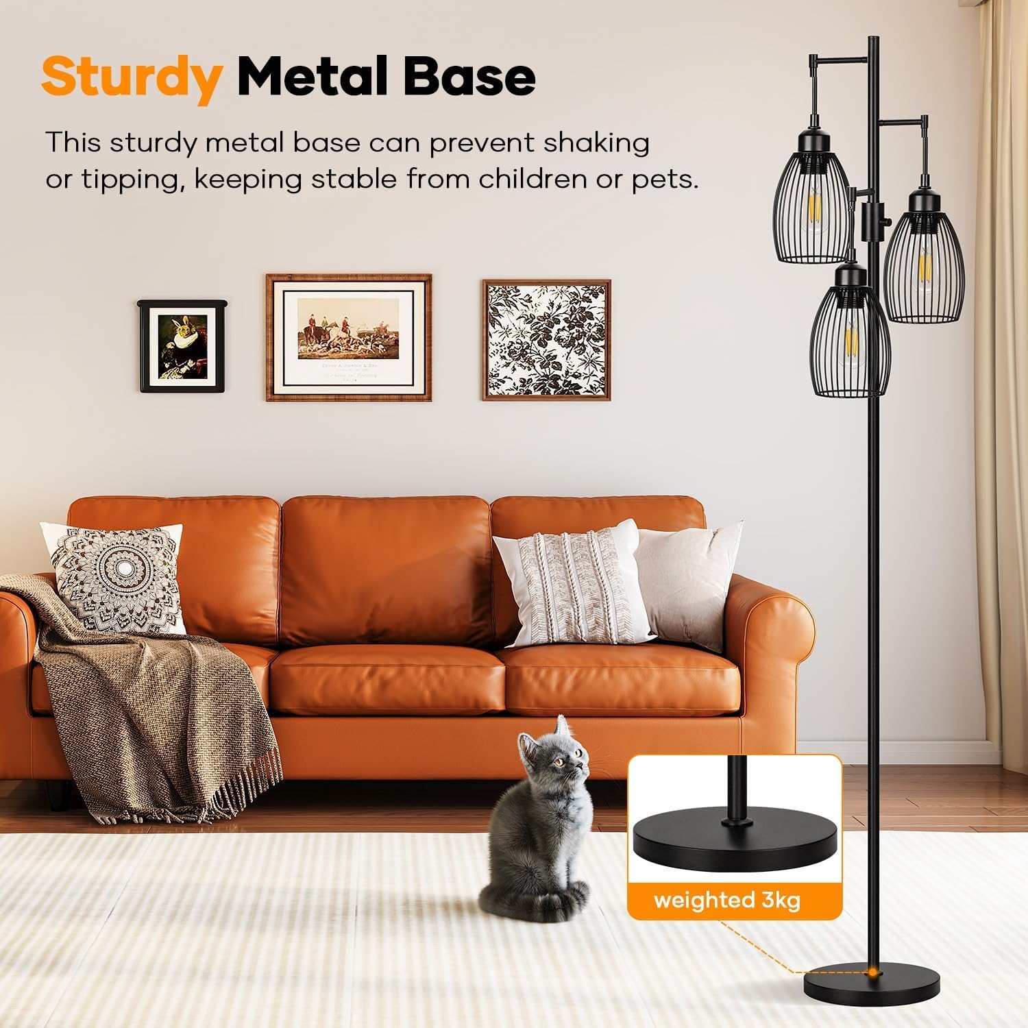 Detalle 2 de Dimmable floor lamp, 68 inches