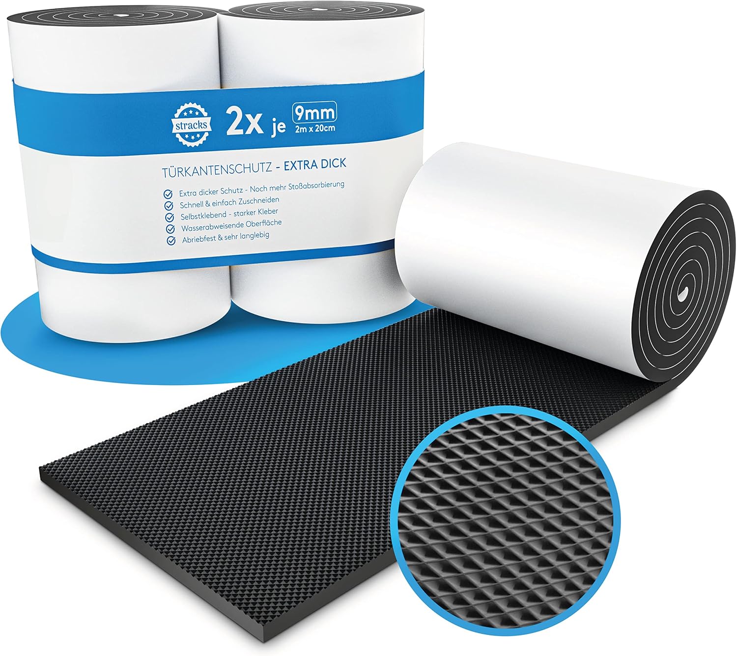 Detalle de STRACKS® 2X Garagen Wandschutz 9mm