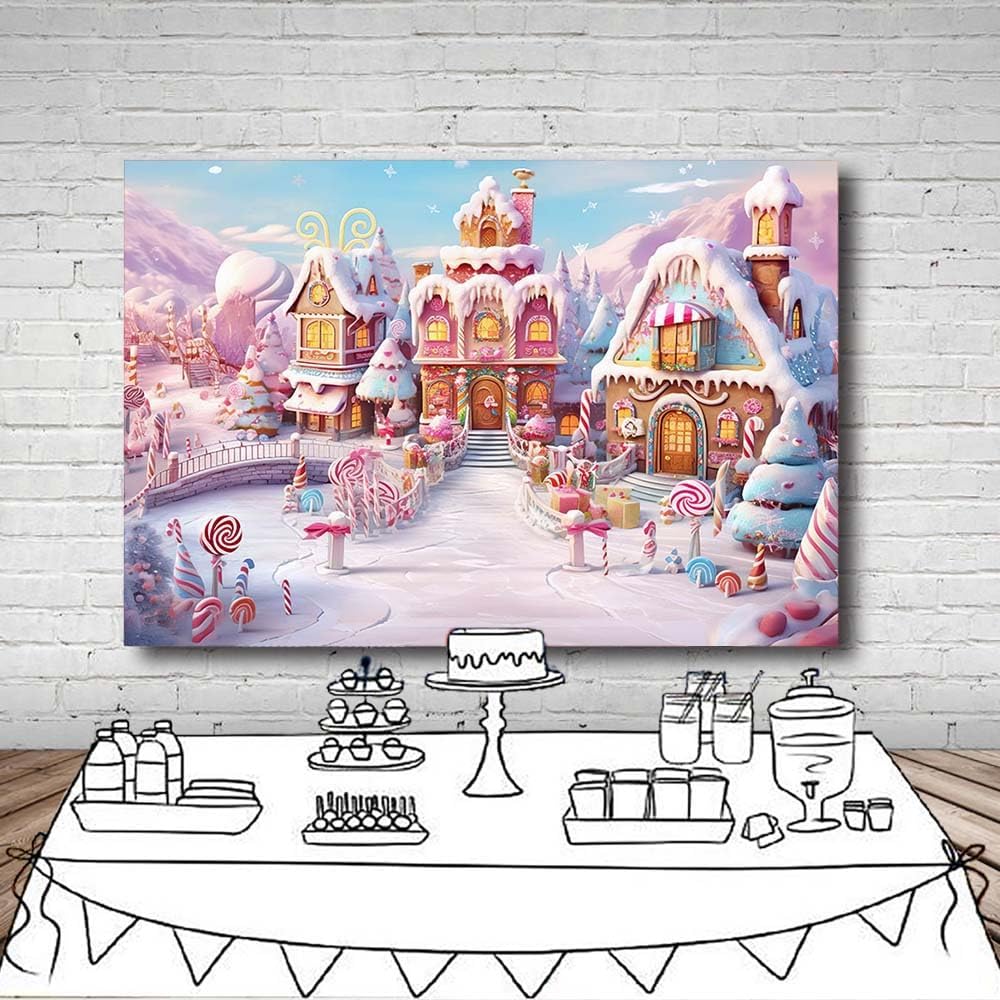 Thumbnail 4 de MEHOFOND 8x6ft winter snow photography backdrop ๐