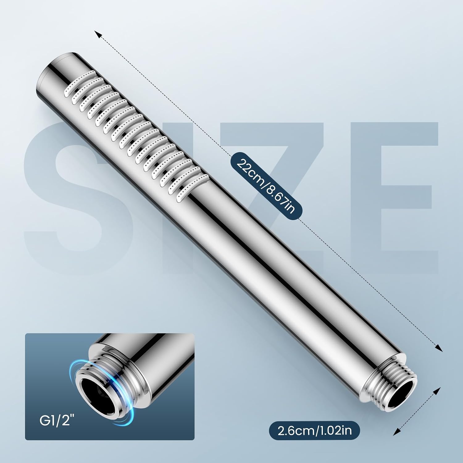 Detalle 2 de FEELSO handdouche, model FEELSO, met 195 siliconen sproeiers en G1/2-aansluiting