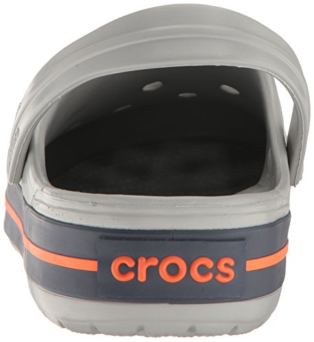 Detalle de Crocs Crocband Clog - Unisex Adults, Grey (Light Grey/Navy), EU 36/37