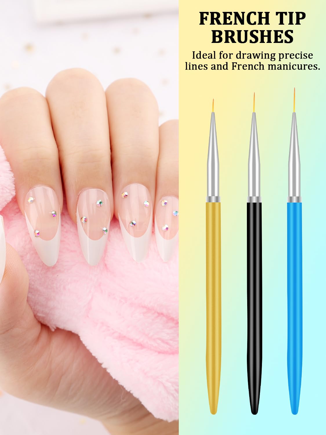 Detalle de YOOVR 28-In-1 Nail Art Tool Set with Magnetic Stands, Brushes and Dotting Tools