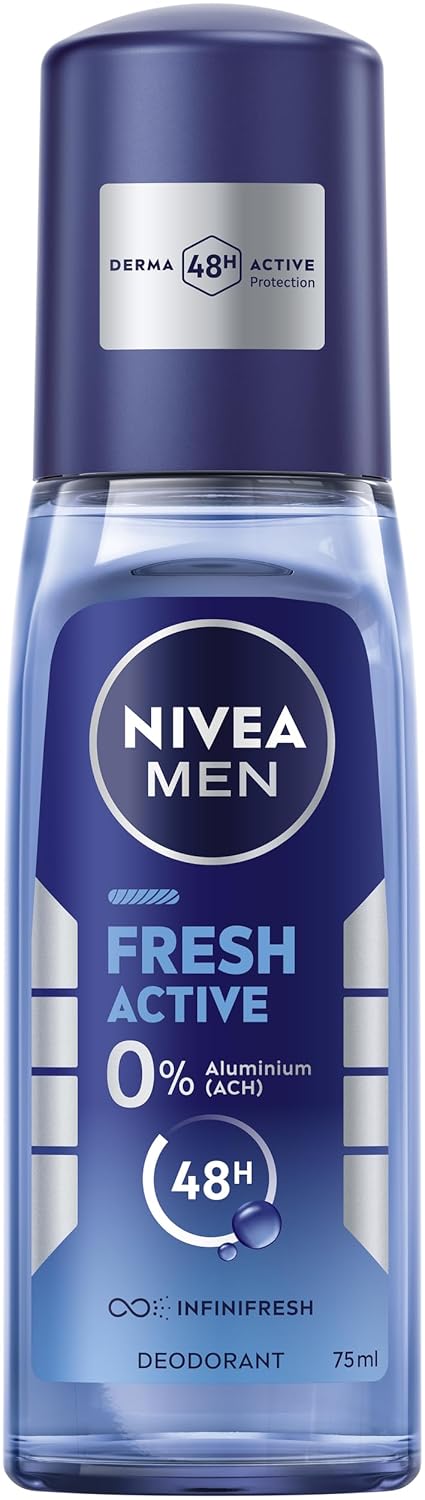 NIVEA MEN Fresh Active Deodorant Pumpspray (75 ml) – aluminiumfreier 48h Schutz