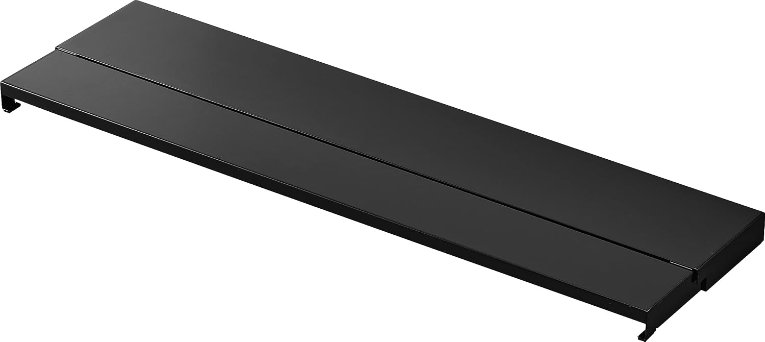 Detalle de 山崎実業 tower 4563 奥行伸縮排気口カバー 60cmコンロ用 ブラック・分解して水洗い可能