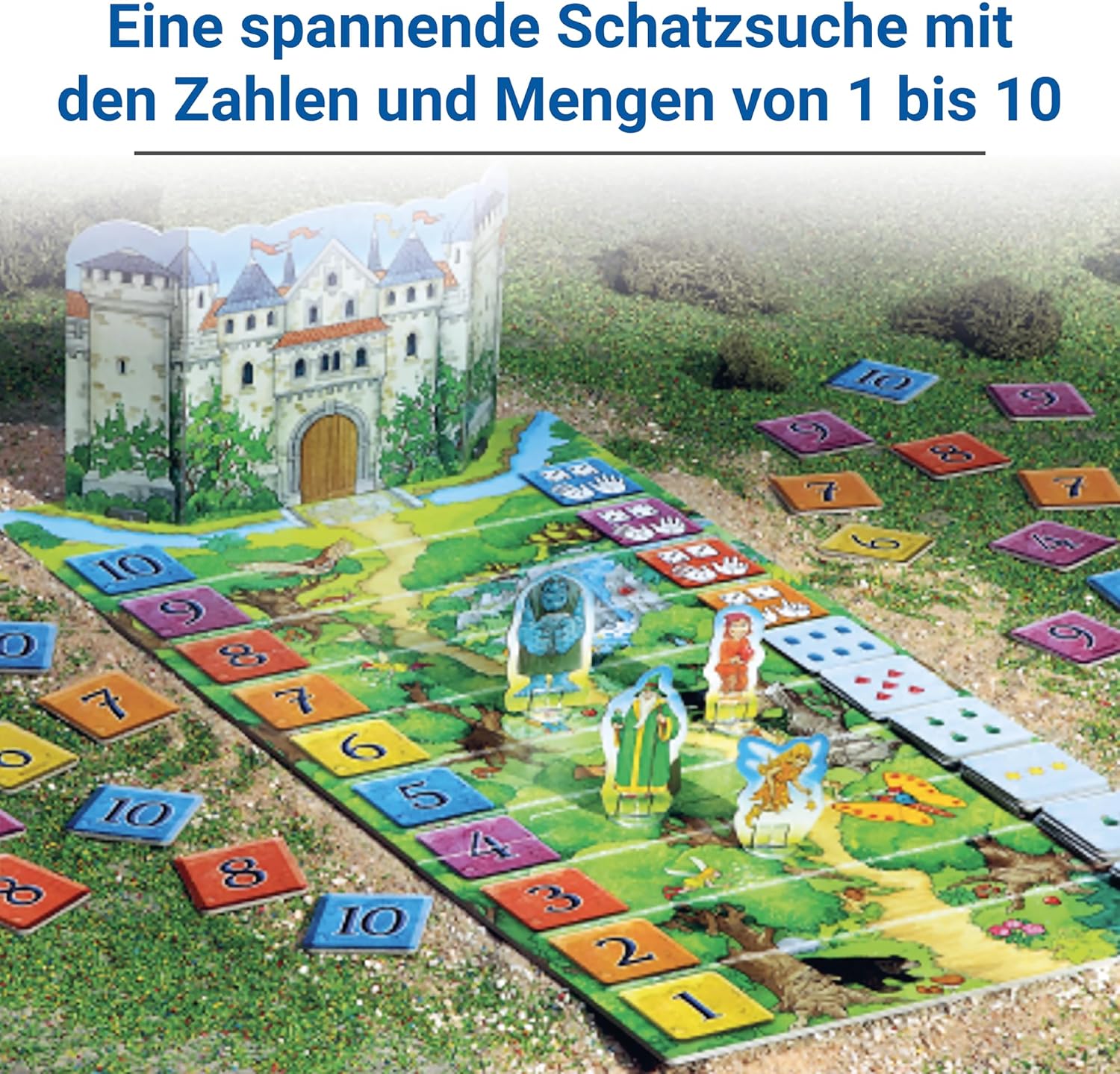Detalle de Ravensburger 24964 Zahlen-Zauber – Lernspiel für 4–7 Jahre, Lernen mit Zahlen 1–10 in spannender Schatzsuche