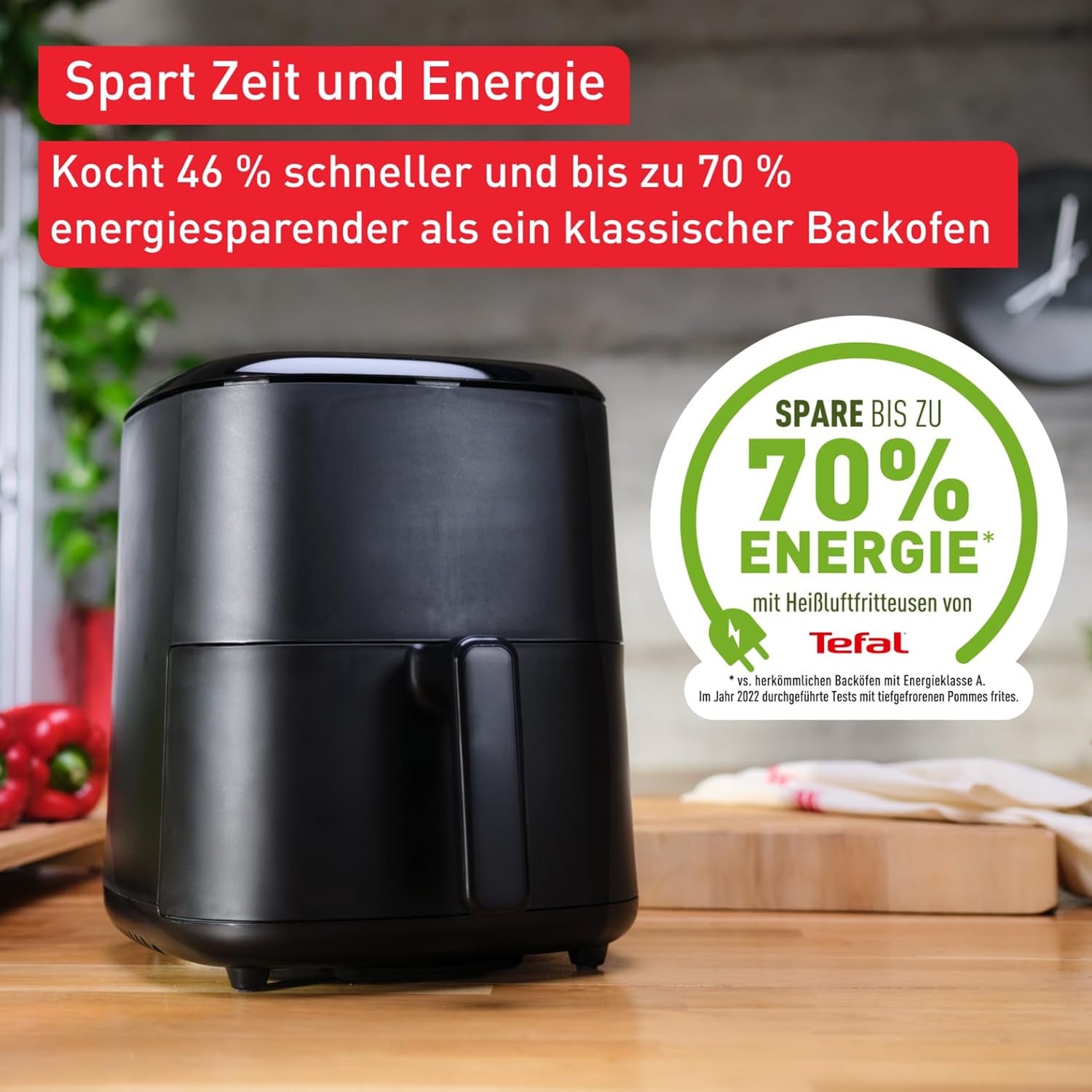 Thumbnail 3 de Tefal Easy Fry Max Heißluftfritteuse EY2458 (5-L-Airfryer) – kompakt für knusprige Pommes & saftiges Fleisch mit wenig Öl