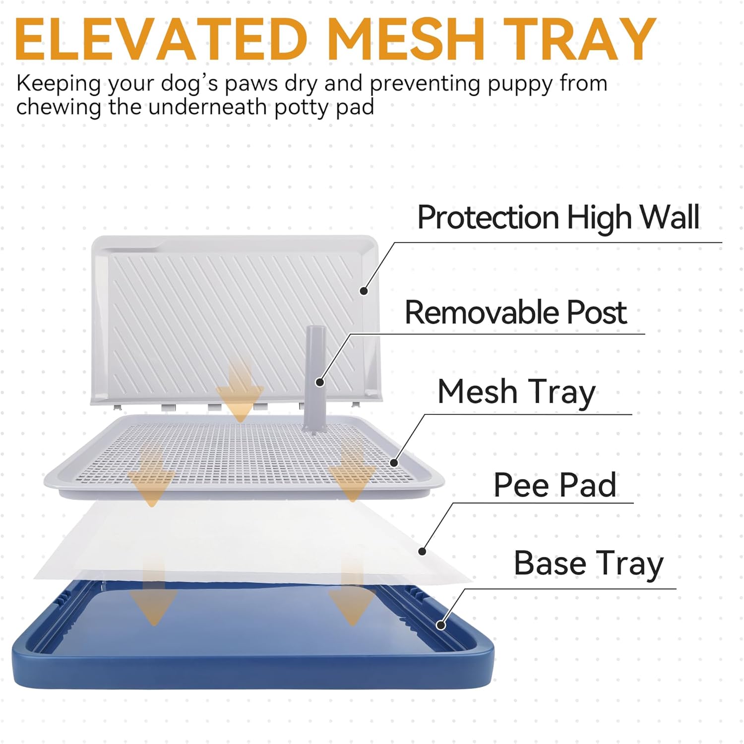 Detalle de Pawise dog potty training tray 50 x 39 cm
