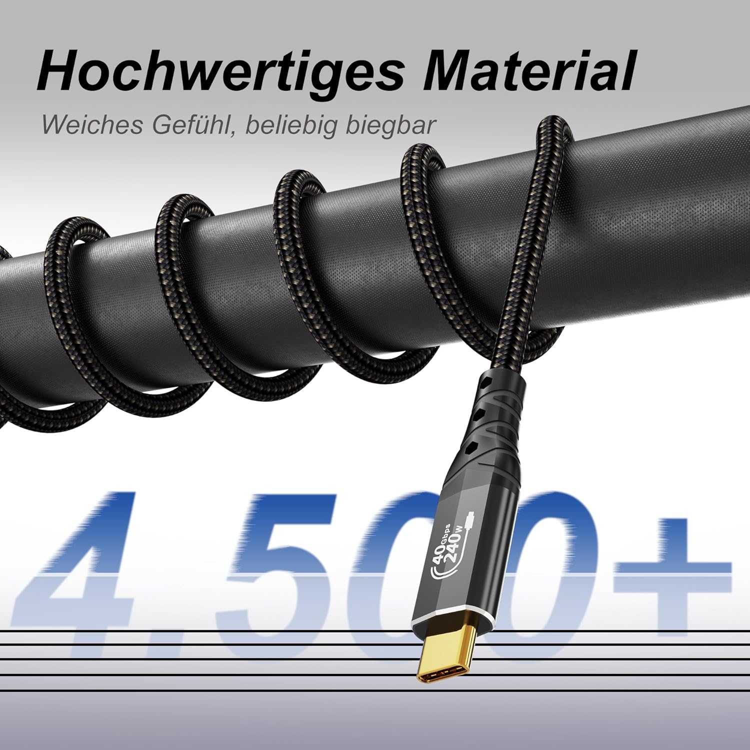 Thumbnail 5 de ZIKNYDO Thunderbolt 4/USB4 Datenkabel 3 m (bis 40 Gbit/s, 8K/4K, PD 3.1 bis 240 W)
