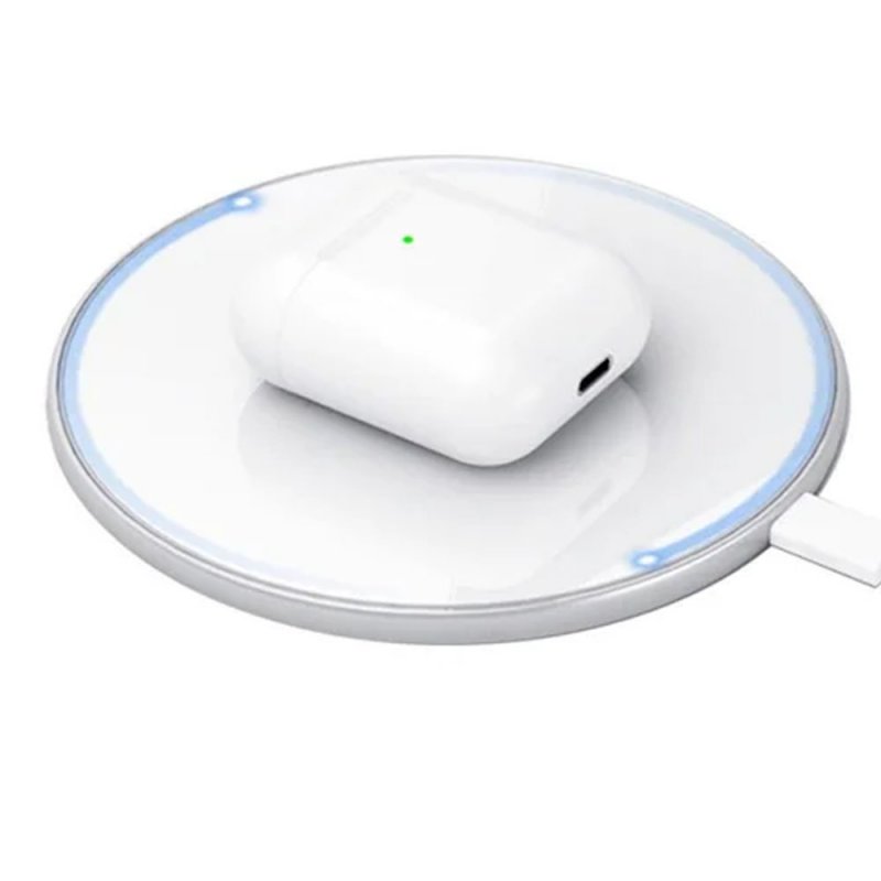 Detalle de Klack IK9000, auriculares inalámbricos blancos con Bluetooth 5.0 y controles