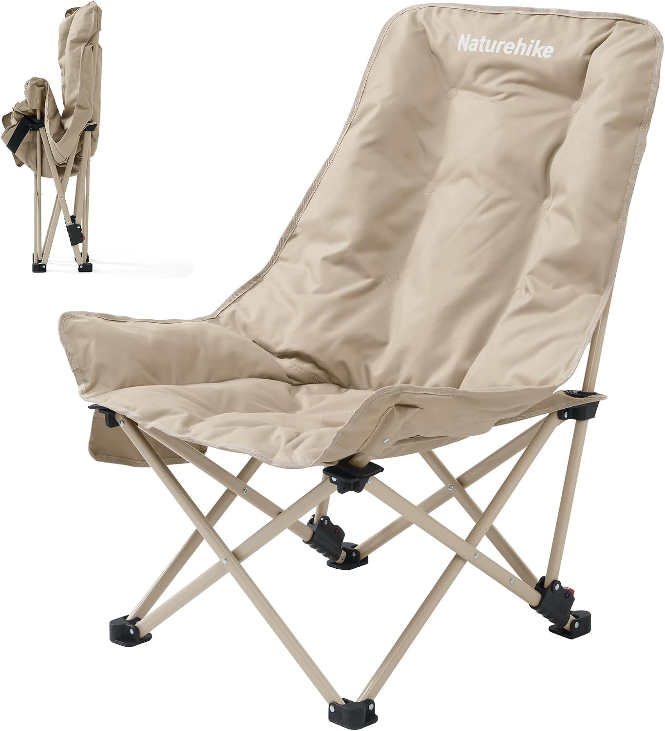Naturehike 6977465861344-DE campingstol med vadderad sits och två rygglägen