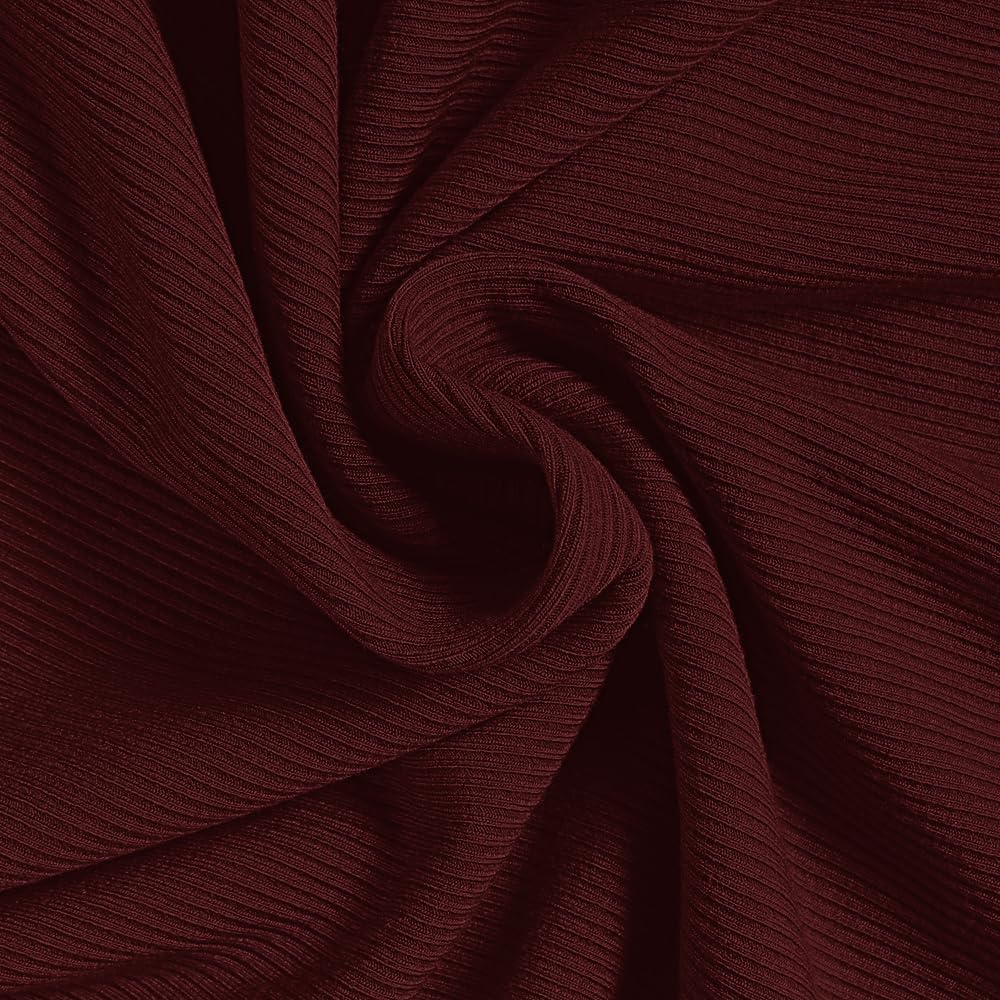 Detalle de DUOEASE Langarmshirt Damen mit Rundhalsausschnitt – geripptes Basic-Top aus Rayon-Spandex