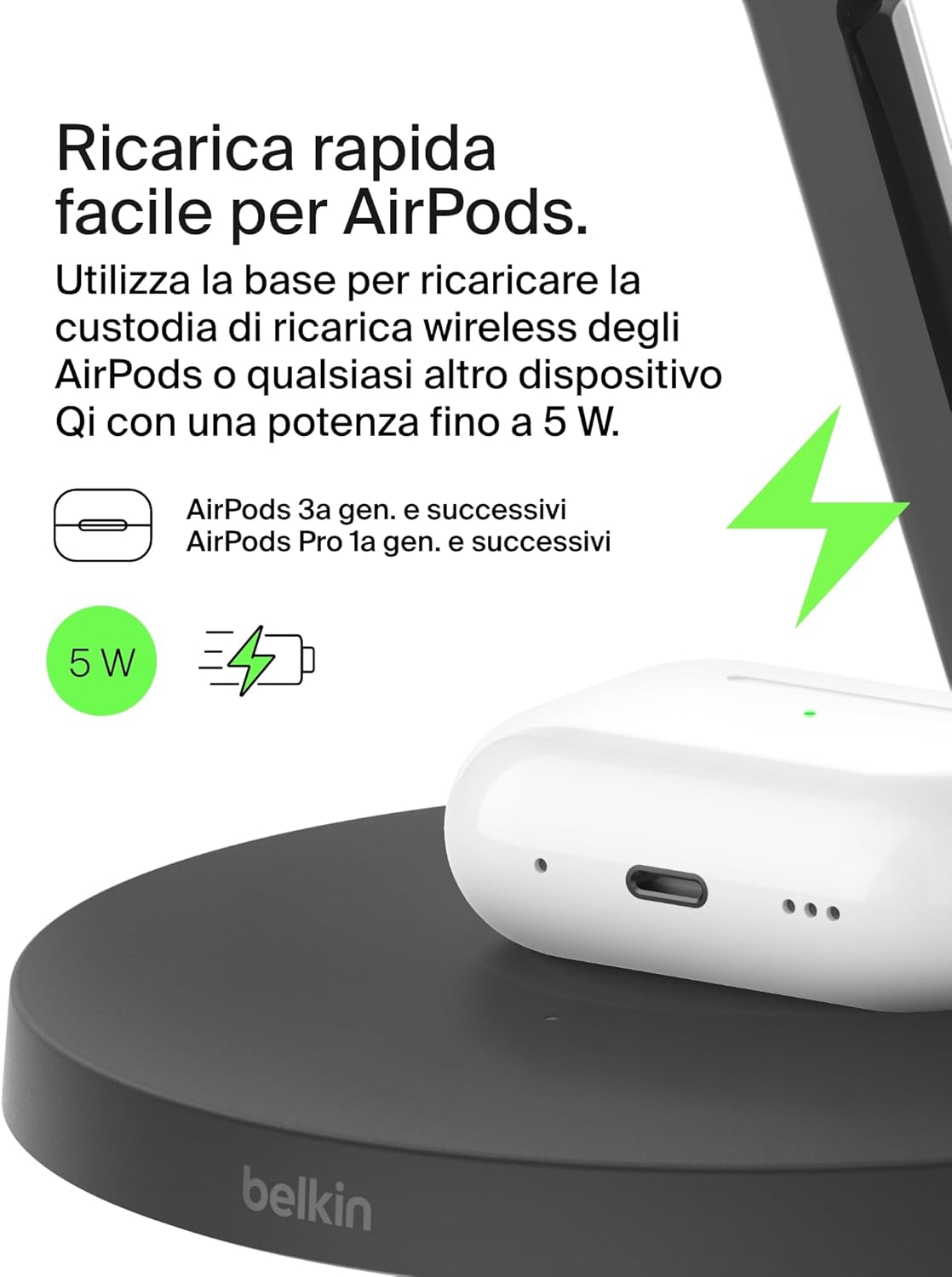 Thumbnail 4 de Belkin BoostCharge 3 in 1 Qi2 Caricatore