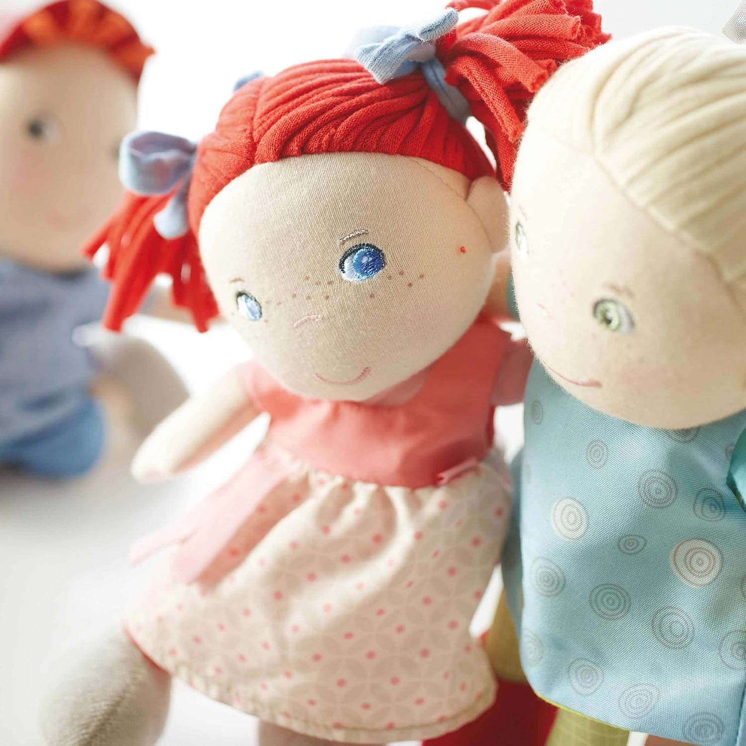 Detalle 2 de HABA Mirli Puppe aus Stoff, weiche Baby-Puppe 6 Monate 🎀