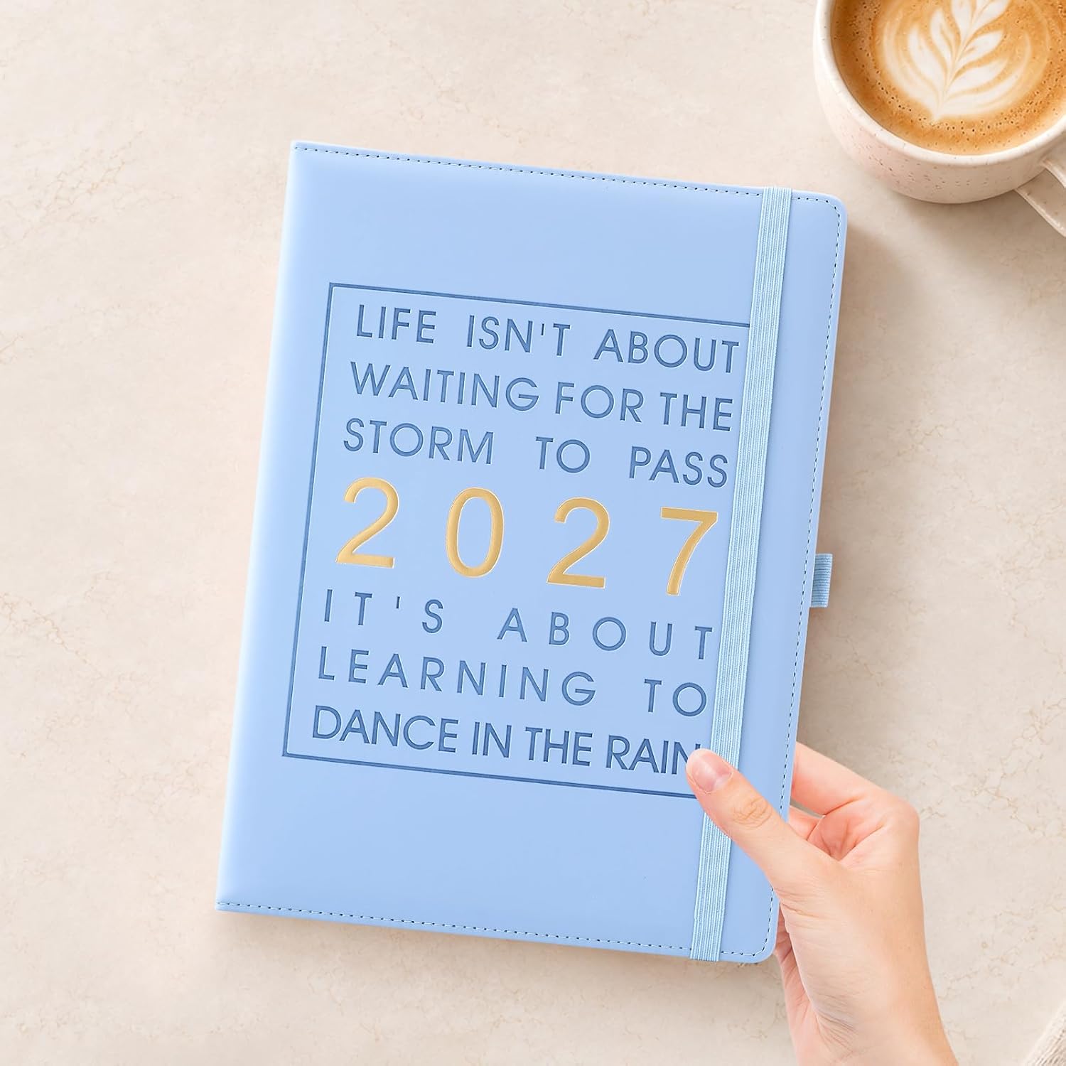 Detalle 2 de Mljtoyo Agenda 2027 A4, dagplanner met hardcover en kunstleren bekleding