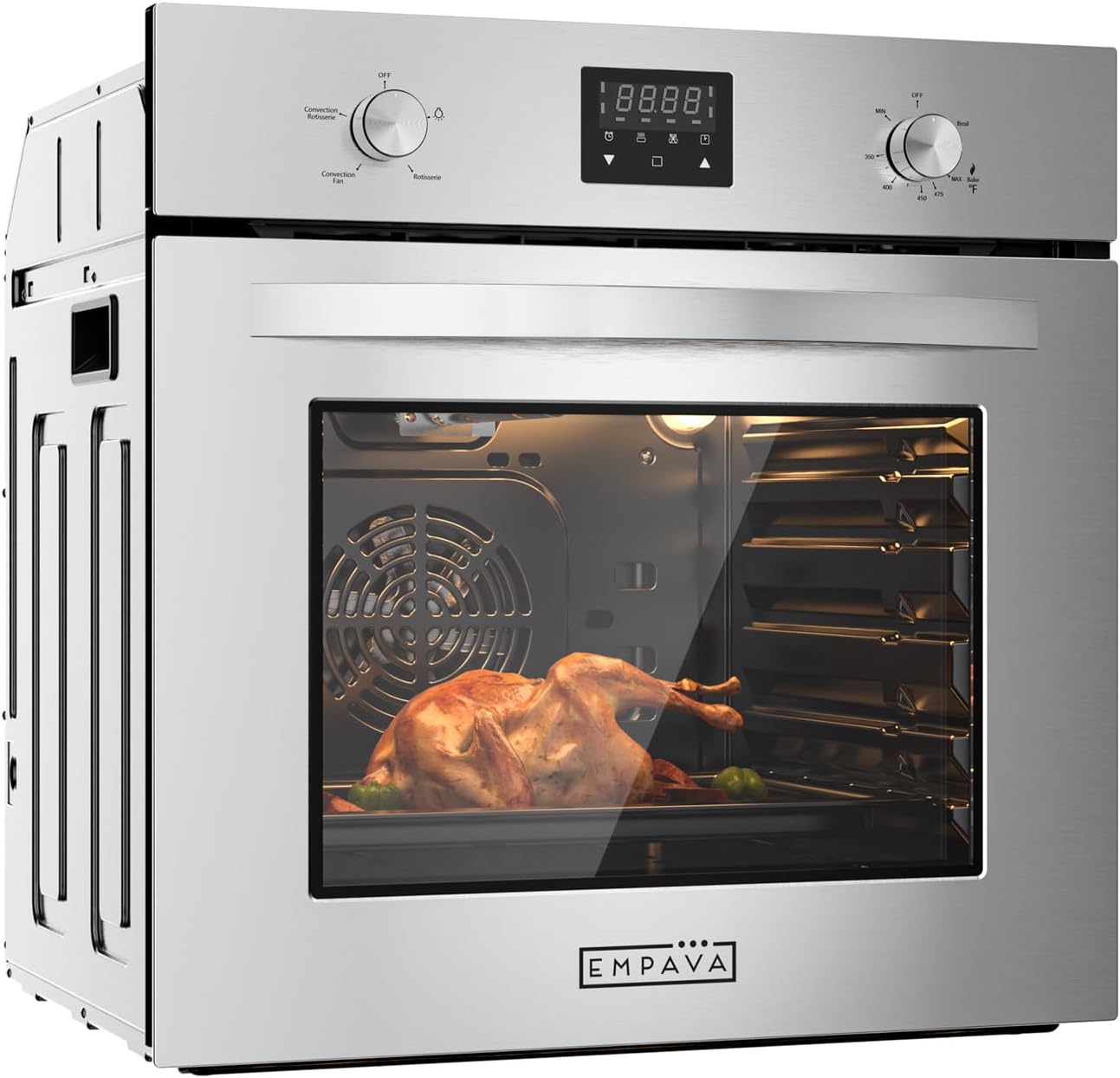 Detalle de Empava EMV-24WO09 24-Inch Natural Gas Wall Oven with Convection and Rotisserie