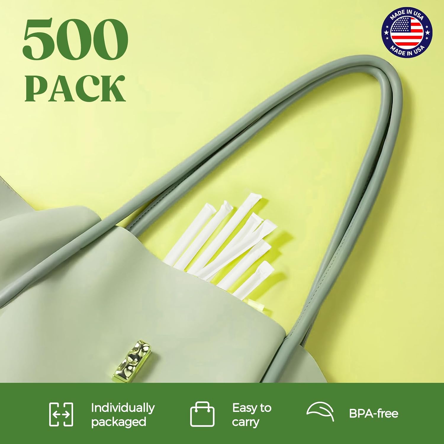 Detalle 2 de Glotoch Express 7.75" Clear Plastic Straws 500pc