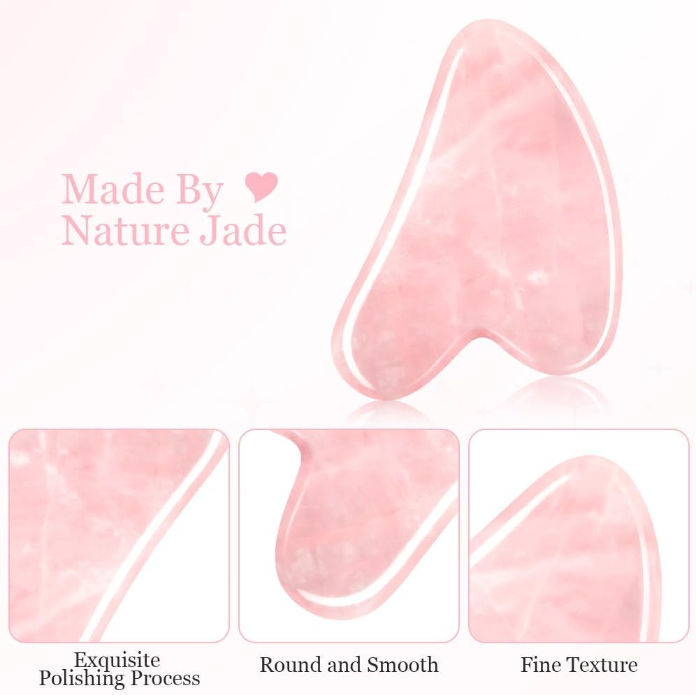 Thumbnail 5 de URAQT Jade Gua Sha tavola massaggiante per viso 💆♀