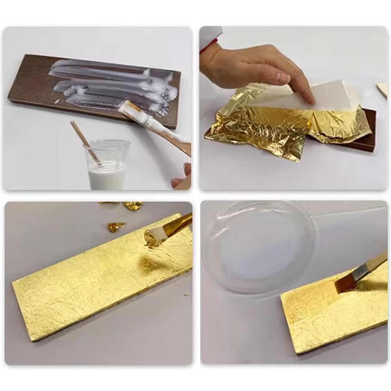 Thumbnail 1 de VGSEBA Gilding Adhesive 100ml water-based gold leaf glue (brush + gloves)