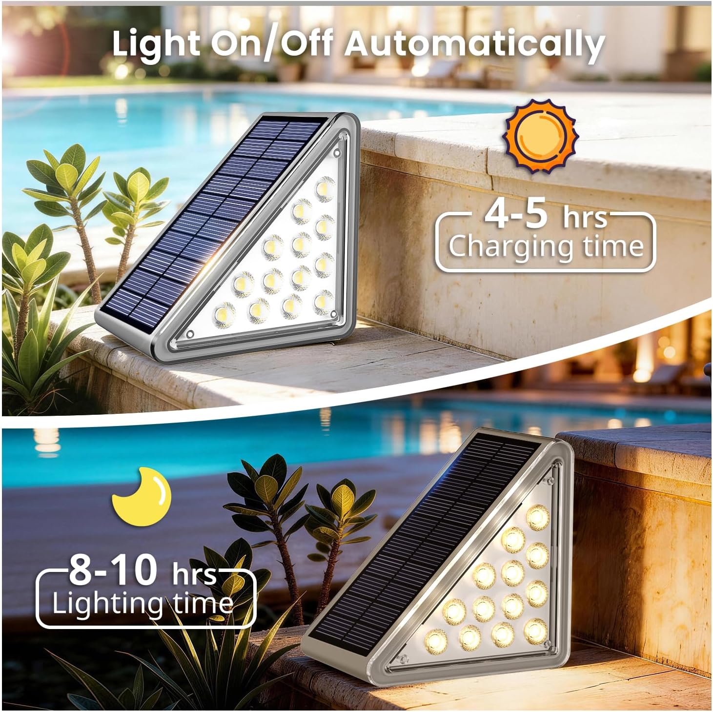 Thumbnail 5 de JEJOT Solar Step Lights, 12-Pack