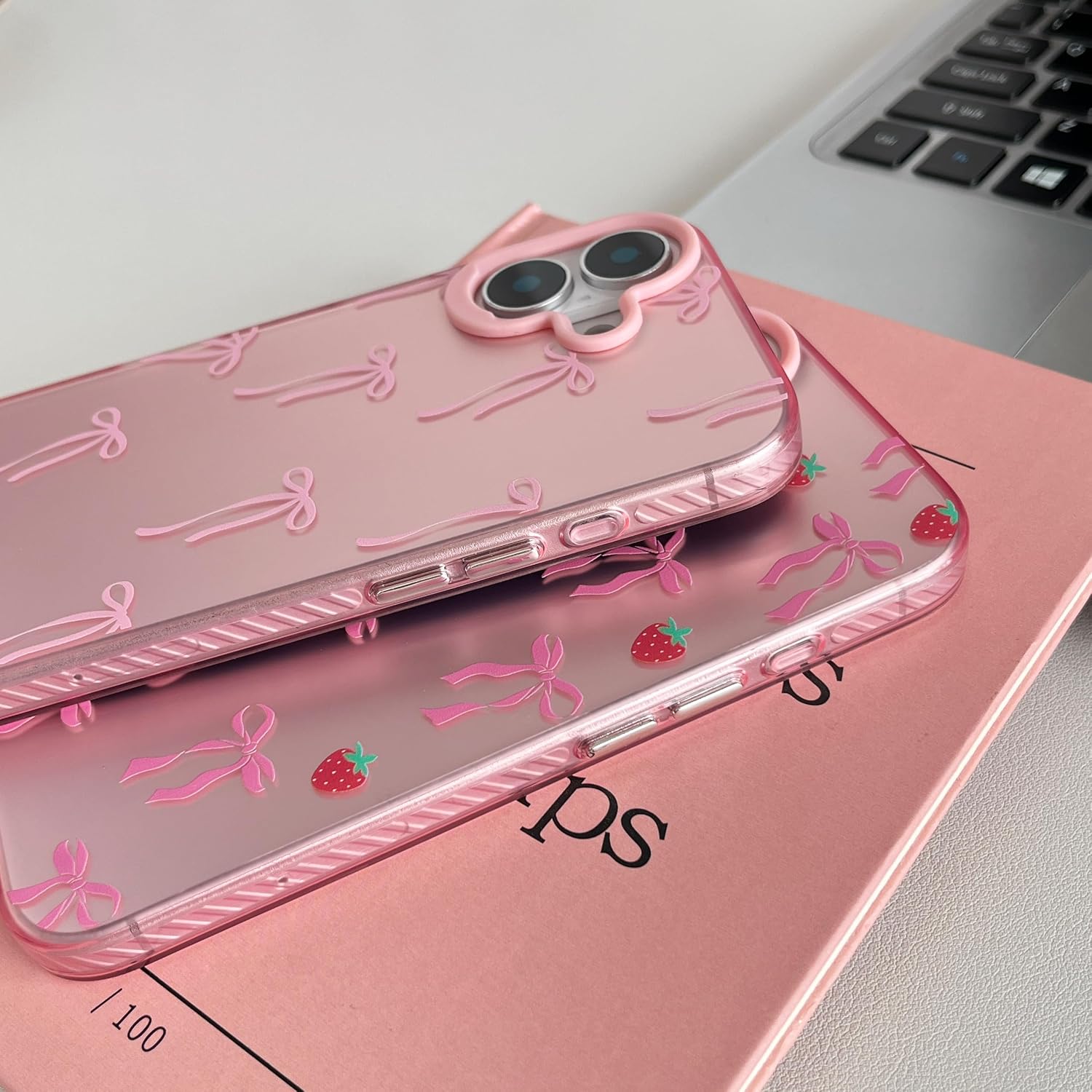 Detalle 2 de ZTOFERA Rosa Hülle für iPhone 17
