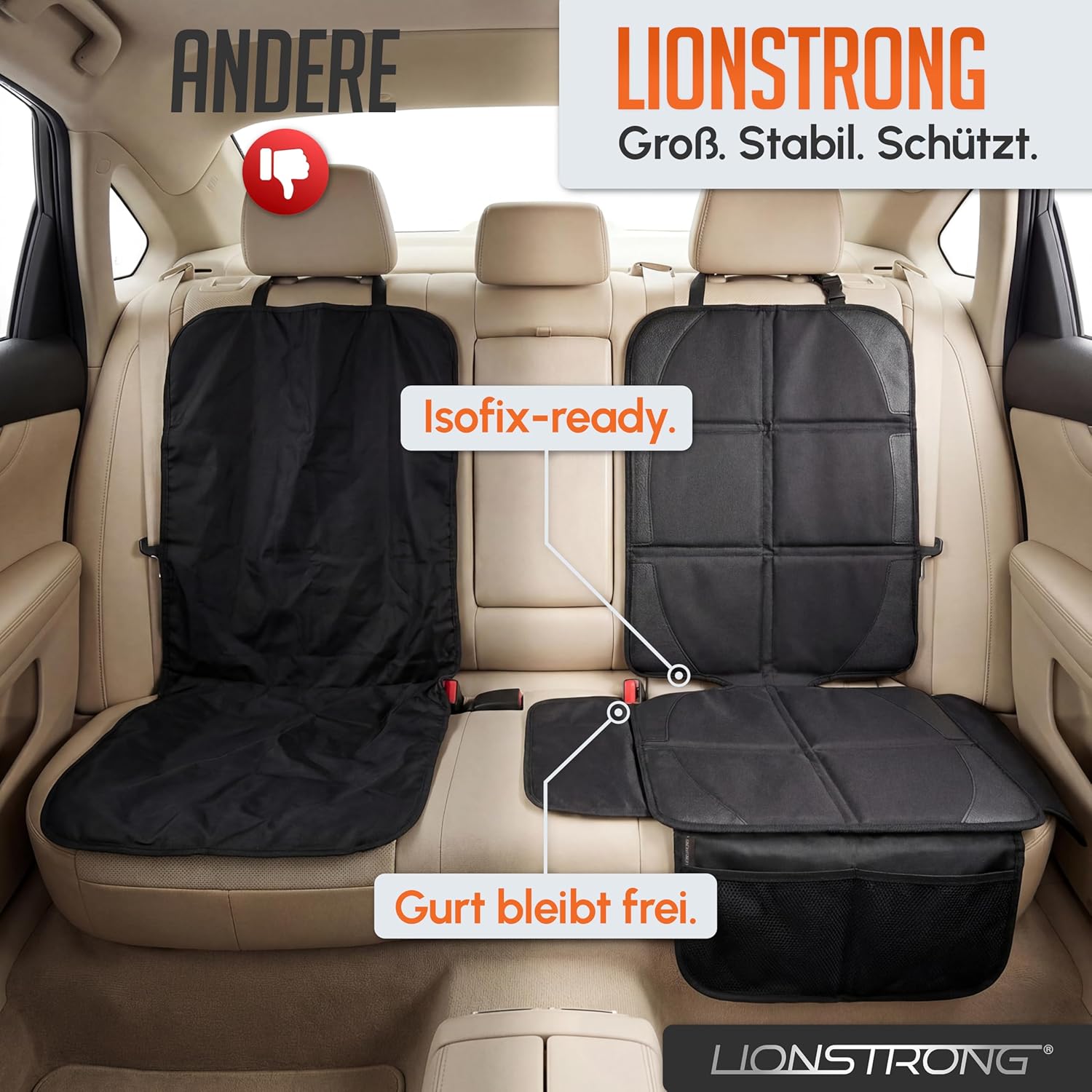 Thumbnail 4 de LIONSTRONG Kindersitzunterlage wasserabweisend