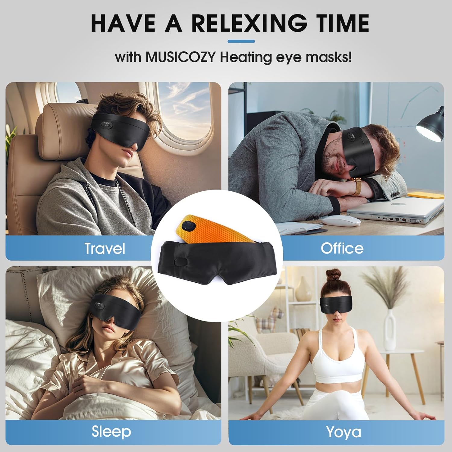 Thumbnail 6 de Musicozy Heated Eye Mask for Dry Eyes: Cordless Comfort for Sleep and Relief