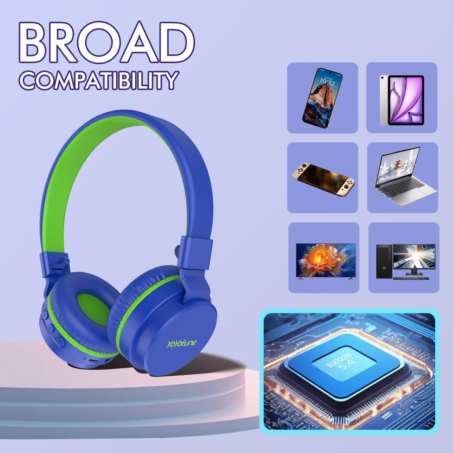 Detalle 2 de Kids Bluetooth Headphones 40H playtime