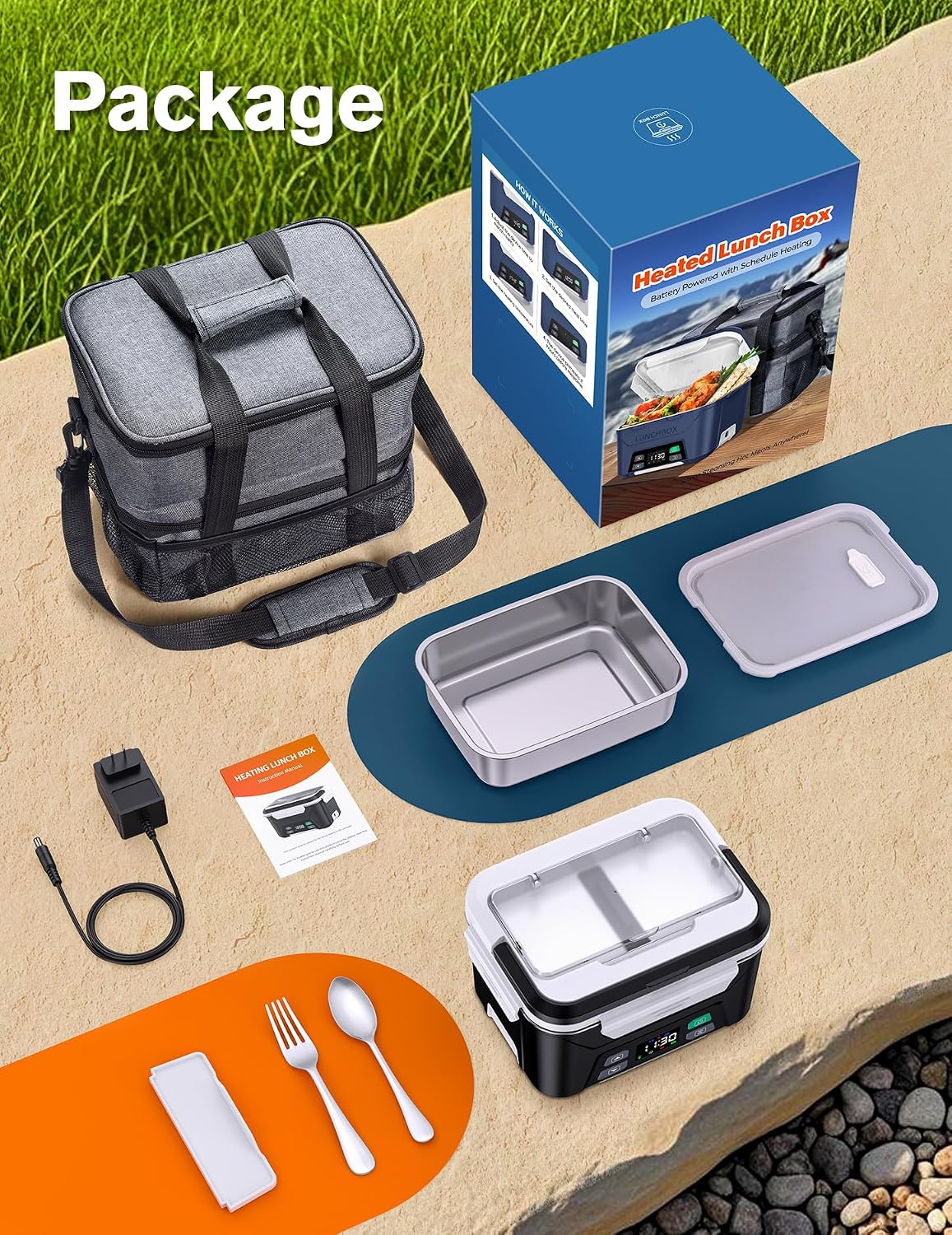 Thumbnail 5 de EAST OAK Cordless Electric Lunch Box 5.5 cups 🍱