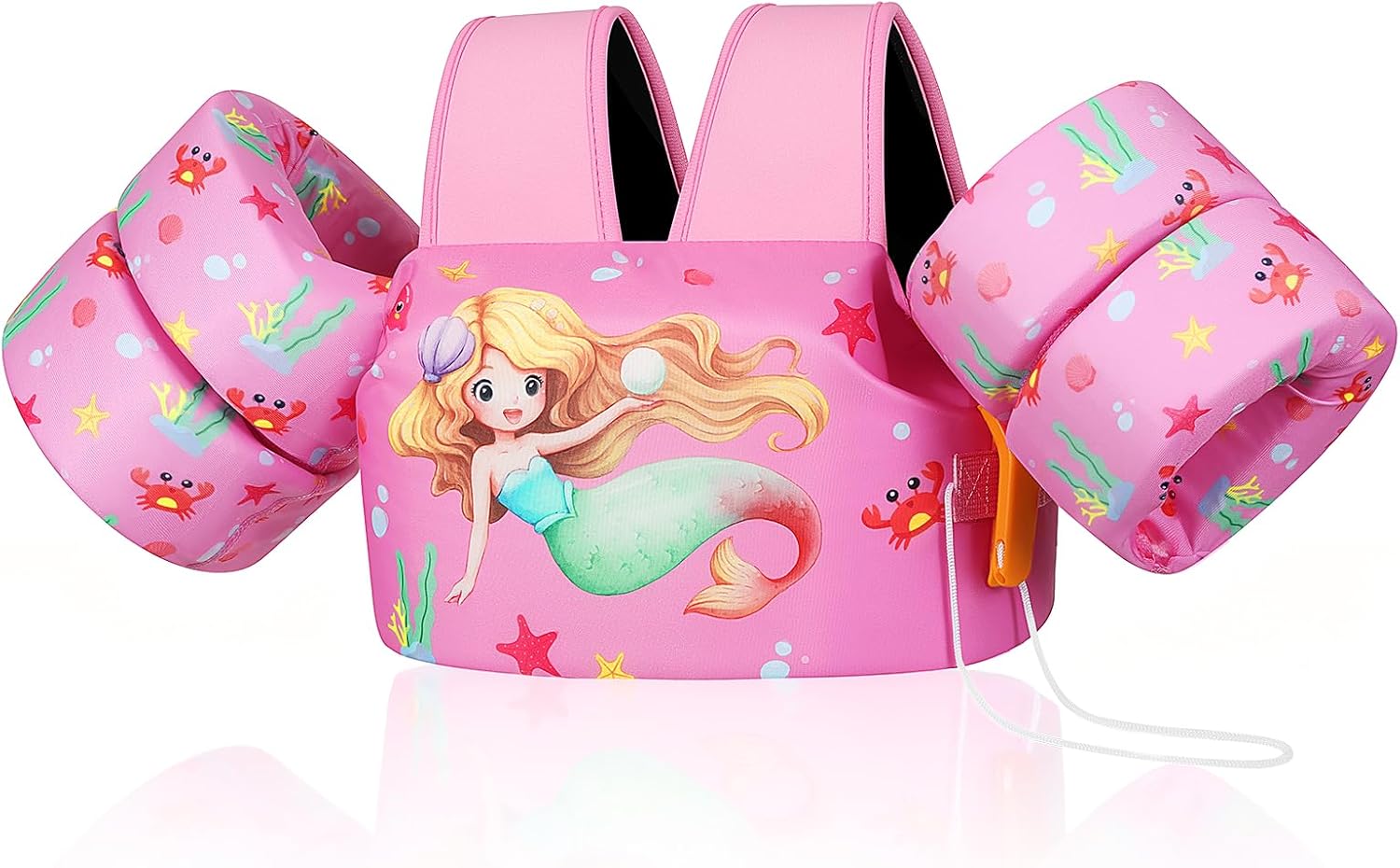 Thumbnail 6 de MoKo Kleinkind Schwimmflügel für Jungen & Mädchen mit Schwimmweste, Schultergurte und Pfeife