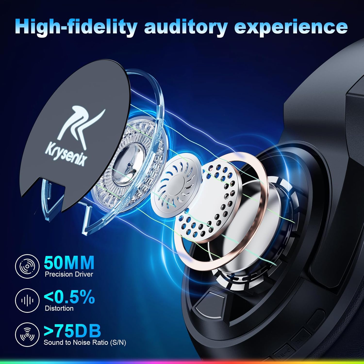 Thumbnail 2 de Krysenix PG4 Wireless Gaming Headset