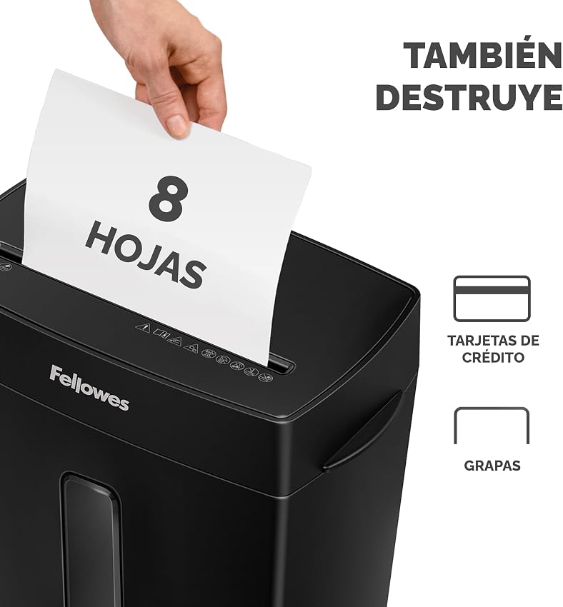 Detalle de Fellowes FS-8C Trituradora de papel P4, 15 L 📄