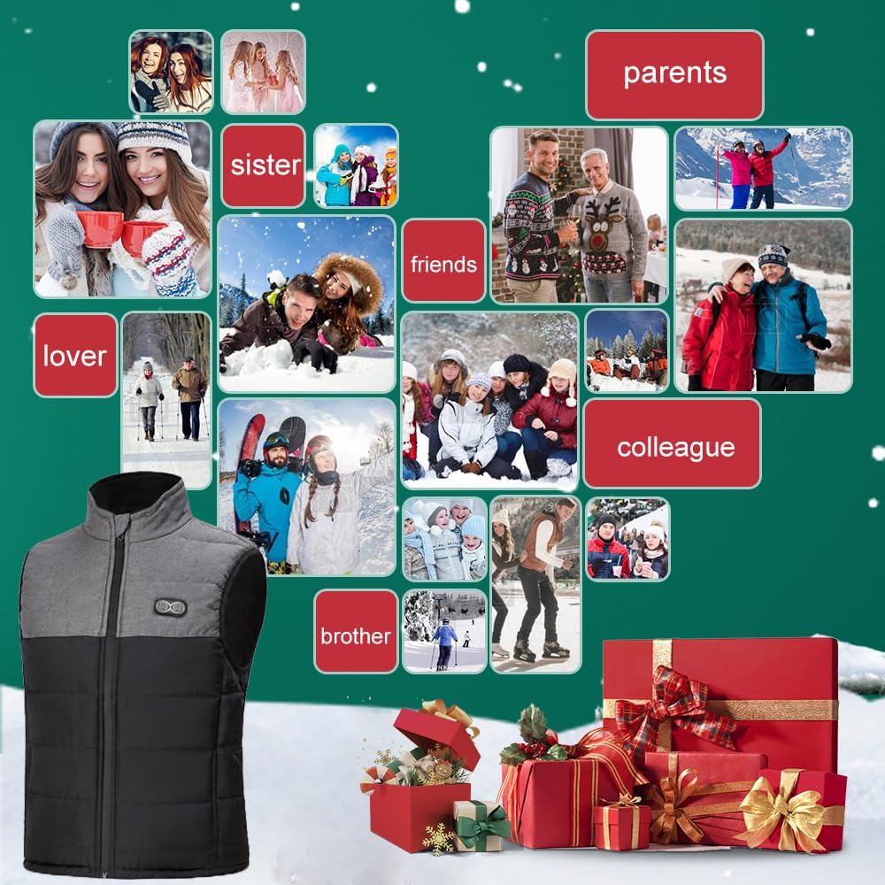 Thumbnail 6 de Ejoy Heated Vest, Lightweight USB-Powered Waistcoat with 3 Heat Settings