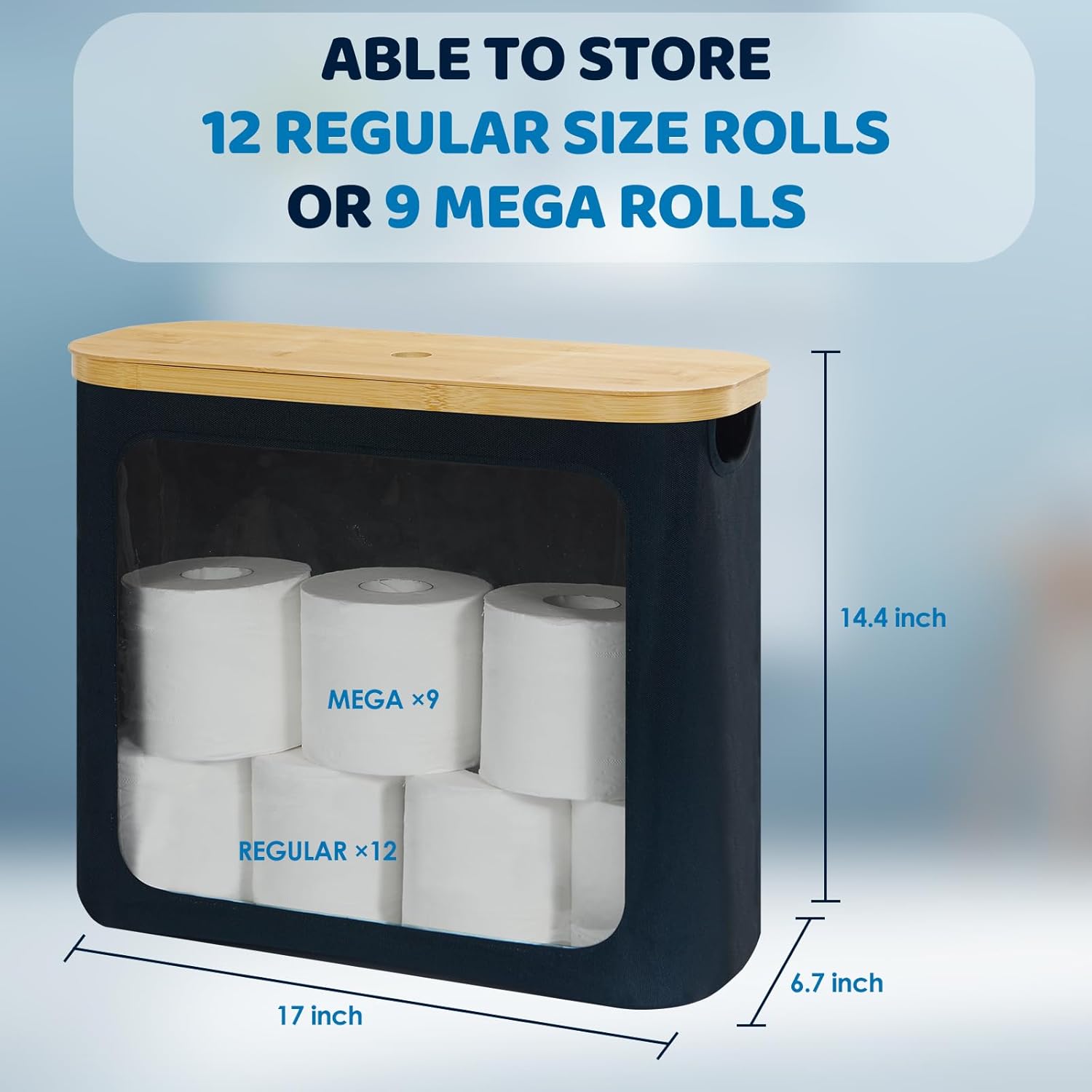 Thumbnail 4 de ROSOS Toilet Paper Storage with Lid