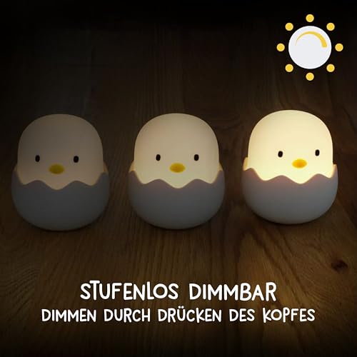 Thumbnail 6 de MegaLight LED Nachtlicht Kinder Eggy Egg – dimmbares Nachtlicht mit Touch, sicher ab 0 Jahren