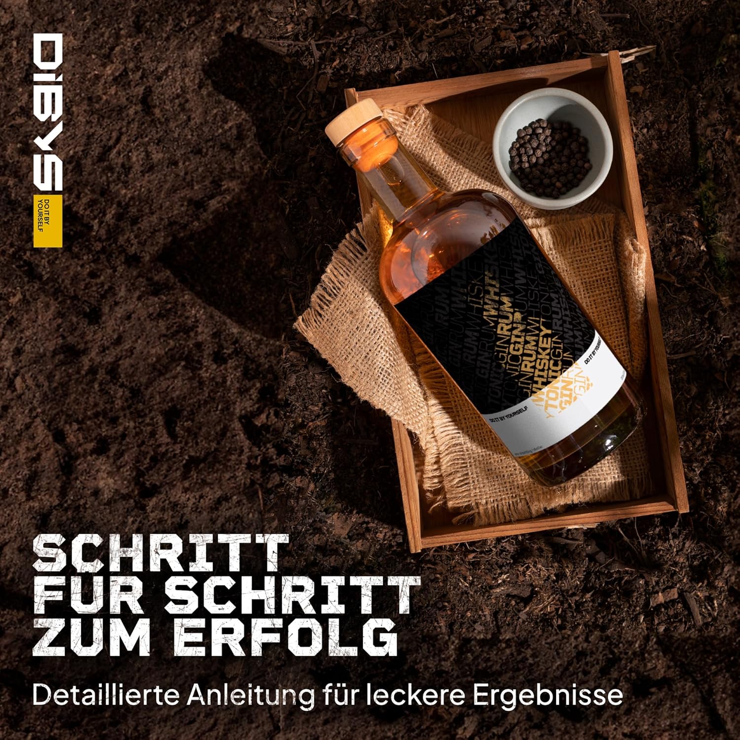 Thumbnail 4 de DIBYS DIY-Whiskey-Set inkl. 12 natürliche Botanicals & Zubehör – Whisky-Baukasten mit 4 Rezepten