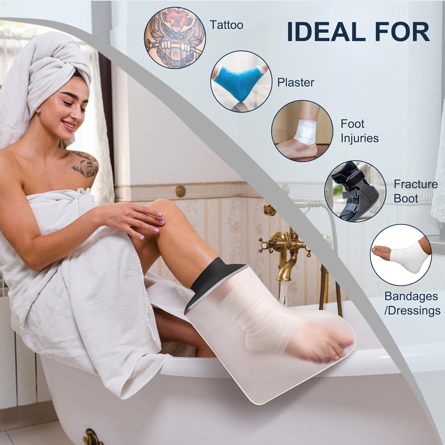 Thumbnail 4 de Apasiri Waterproof Cast Cover for Shower – reusable non-latex cast protector with watertight seal